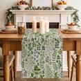 thumbnail image 2 of Table Runner 72 Inches Long for Kitchen Dining, Green Leaves Dresser Scarf Farmhouse, Dining Table Decorations for Wedding/Parties, Elegant Pastoral Summer Botanical Rustic 16 x 72 In, 2 of 8