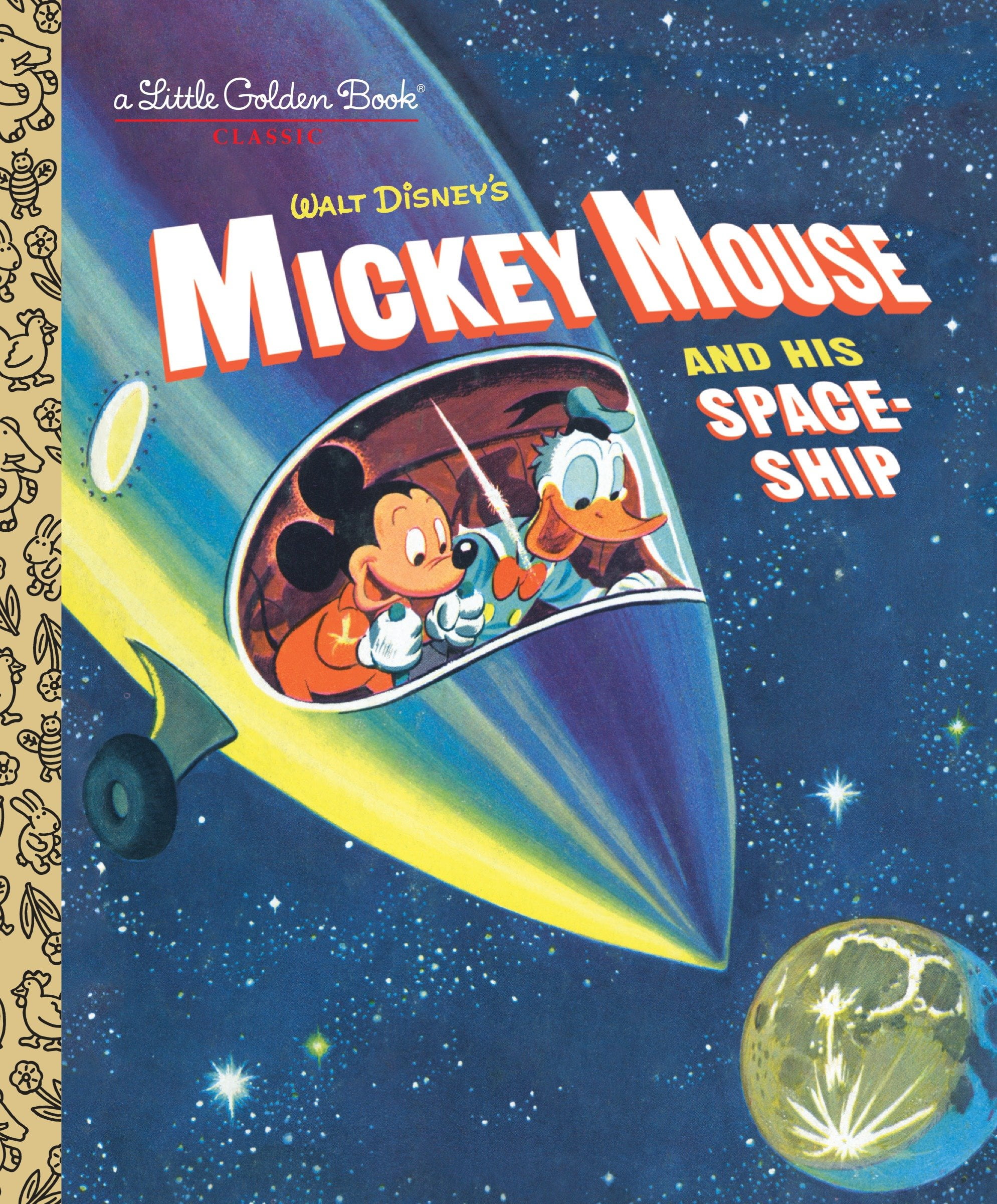 Little Golden Book Mickey Mouse and His Spaceship