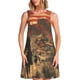 thumbnail image 1 of Disketp 1860s Style American Cowboy para Vestido sin Mangas para Mujeres, Vestidos de Verano para Mujeres, Casual y Holgado para la Playa, 1 of 7