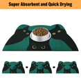 thumbnail image 4 of Estera De Comida Para Gatos - Estera De Alimentación Para Mascotas Para Piso Antideslizante Impermeable Súper Absorbente Fácil De Limpiar Perro Gato Azul 18.1''X9.8'', 4 of 5