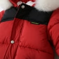 thumbnail image 4 of GYRATEDREAM Baby Clothes Newborn Boy Girl Snowsuit Winter Coats Infant Jumpsuit Bodysuits Hooded Warm Jacket for 3-6M Red, 4 of 9