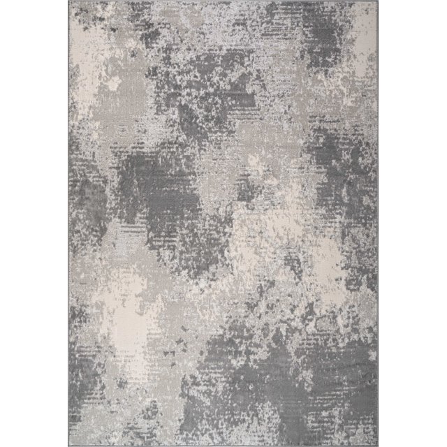 LaDole Rugs Grey Ivory Textured Modern Rustic Area Rug | Large Carpet For Living Room, Bedroom, Kitchen, Dining, Home Office Floor Décor