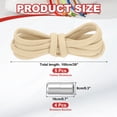 thumbnail image 2 of Uxcell No Tie Shoelaces Tieless Elastic Shoe Laces Replacement, with 4 Metal Locks Buckles Fit for Sneakers Canvas Shoes Khaki Silver, 2 of 7