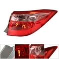 thumbnail image 2 of LABLT Red Outer Tail Light Lamp Right Side For 2017 2018 2019 Toyota Corolla Sedan, 2 of 5