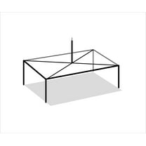 TentandTable 10' x 20' High Peak Outdoor Party Canopy Tent FRAME ONLY, White Waterproof