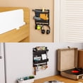 thumbnail image 3 of Organizador De Accesorios De Estantes Adhesivos, Organizador De Montaje En La Pared Con Gran Espacio Y Ganchos Para El Teléfono Llaves De Auriculares De Gafas Remotas De, 3 of 7