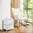 thumbnail image 2 of Nextay Nightstand, Bedside Table with 2 Fabric Drawers End Table for Bedroom, Living Room Dorm, 2 of 7