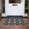 thumbnail image 6 of Addison Rugs Chantille Indoor/Outdoor Transitional Geometric Black Washable Rectangle Rug, 1'8" x 2'6", 6 of 6
