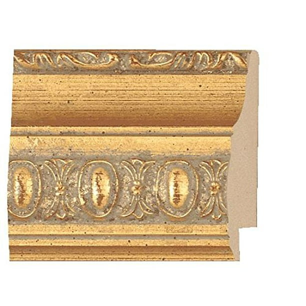 Picture Frame Moulding (Wood) 18Ft Bundle Traditional Gold Finish 2