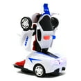 thumbnail image 3 of Retailery 2-In-1 Robot Toy Police Car Transformer Robot With Lights And Sounds, 3 of 5