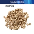 thumbnail image 4 of Wekity M3x5mm Female Thread Knurled Nuts,200PCS Hx5mm OD Brass Threaded Insert Embedment Nuts Hydraulic Welded Joint Injection Molding Assortment Kit for 3D Printing Injection Molding-0621, 4 of 5