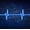Blue Lifeline, variant on Elephant Stock Heart Shaped Stethoscope Wall Art - Horizontal Multi Panel Canvas - Living Room Wall Decor - Profession Multi Panel - Blue And Silver Decor - 75" x 48"
