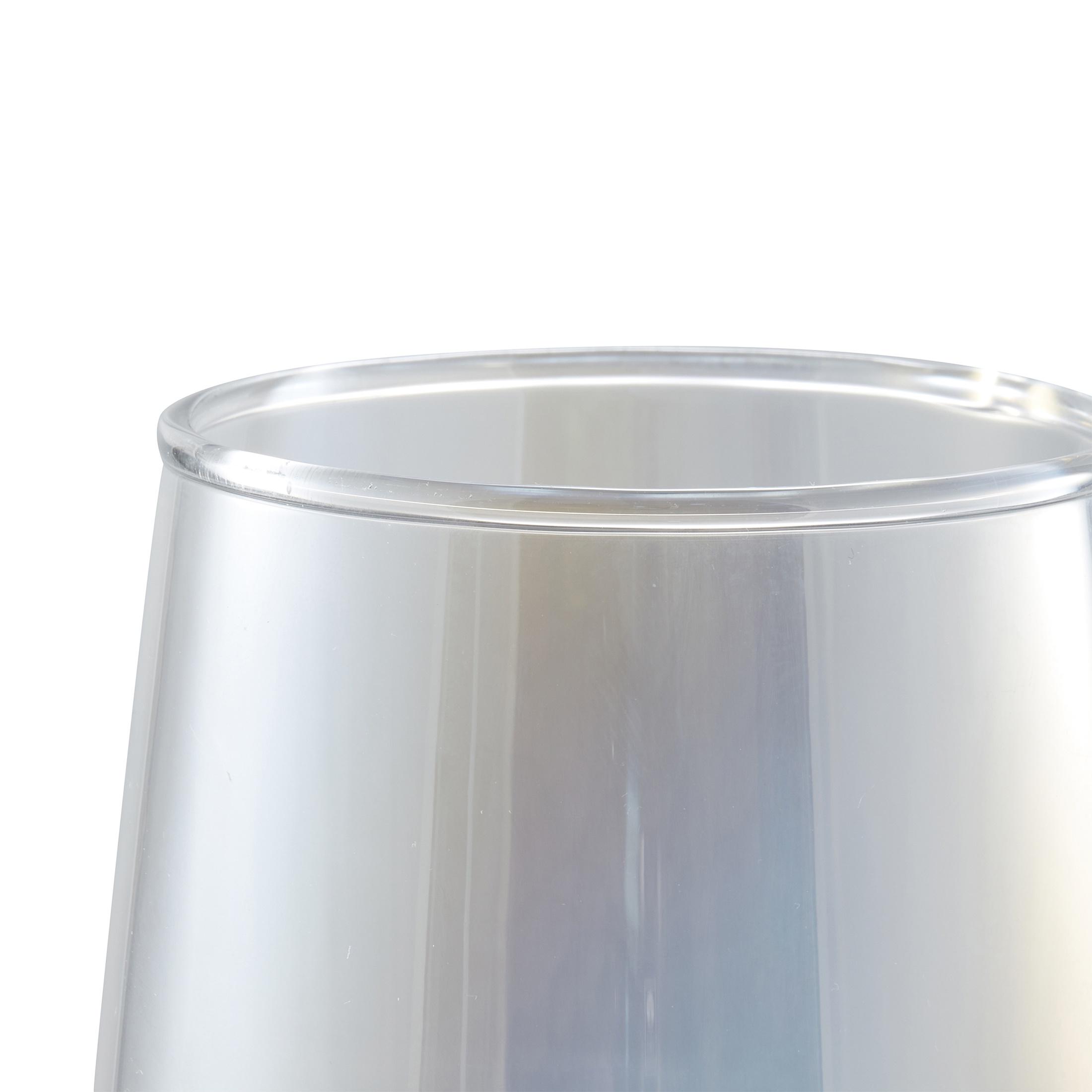 Mainstays Iridescent Clear Glass Cylinder Vase, 8.25 in
