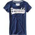 thumbnail image 1 of Aeropostale Camiseta atlética gráfica para mujer, azul, extra pequeña, 1 of 1