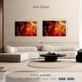 thumbnail image 4 of Elephant Stock Red Buddha Wall Art - Horizontal Canvas Wall Art - Living Room Wall Decor - People Canvas - Black And Red Decor - 51" x 34", 4 of 8
