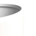 thumbnail image 4 of LeisureMod Tundra Fiberstone and MGO Clay Planter, Mid-Century Modern Round Planter Pot for Indoor and Outdoor (White, 14 Inch), 4 of 6