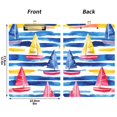 thumbnail image 5 of FORMRS Acrylic Clipboard with Low Profile Clip Standard A4 Letter Size, 12.5" x 9", Red Hand Drawn Sailboats, 5 of 8