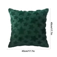 thumbnail image 3 of Christmas Star Throw Pillow Cover | Faux Plush Embroidered Christmas Tree Design | Decorative Cushion Cover | Invisible Zipper | 17.7x17.7in | 1 Pack | Multi Colors, 3 of 6