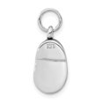 thumbnail image 3 of 925 Argent Sterling Bleu Rouge Collier de Chaussures Pendentif Charme, 3 of 8