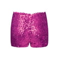 thumbnail image 4 of Aislor Girls Kids Sequin Jazz Hip Hop Dance Shorts Active Sport Activewear Dance Stage Short Pants 3-8 Hot Pink 7-8, 4 of 7