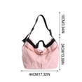 thumbnail image 3 of Bolso bandolera grande para mujer, bolso de hombro tipo tote de lona para el día a día, viajes, trabajo y compras: bolso versátil e informal., 3 of 6