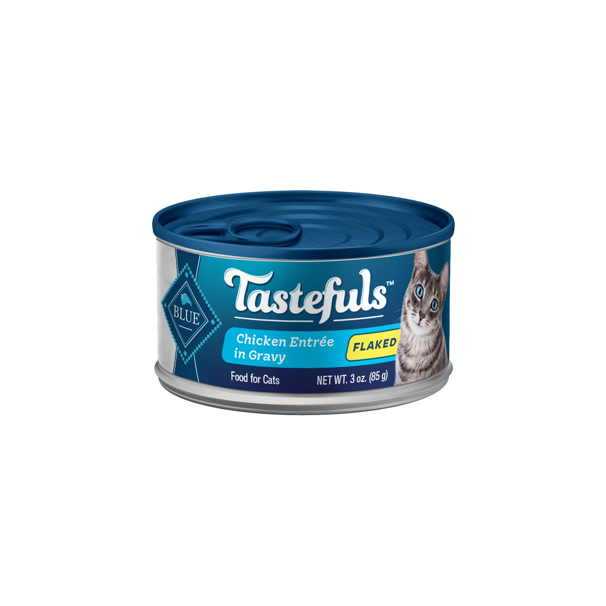 Blue Buffalo Tastefuls Chicken Flaked Wet Cat Food for Adult Cats, 3 oz