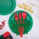 thumbnail image 4 of Portacubiertos Navideños, Bolsa para Cubiertos, Juego de Cuchillos y Tenedores para Cena con Temática de Árbol de Navidad, Ideal para El Hogar, Fiestas, Vajilla, Regalos y Decoraciones de Mesa., 4 of 6