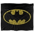thumbnail image 2 of Batman Blanket, 50"x60", Word Logo Silky Touch Sherpa Back Super Soft Throw Blanket, 2 of 5