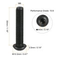 thumbnail image 2 of M6x30mm Hex Socket Button Head Bolts Alloy Steel Blackening 25 Pack, 2 of 5