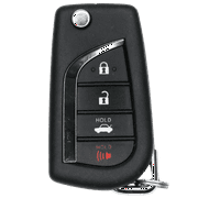 Keys4Less Replacement Flip Key Fob for Toyota Corolla 2020 FCC HYQ12BFB Part Number 89070-06790 8907006790