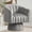 Grey, variant on Korser 360° Swivel Accent Chair with Velvet Upholstered Swivel Barrel Chairs for Living Room, Bedroom,Beige