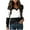 Black, variant on Women Blouses Dressy Casual Color Block Long Sleeve Shirts V Neck Tops Fall Outfits