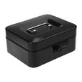 thumbnail image 1 of HLONK Small Cash Box with Combination Lock Portable Metal Money Box with Double Layer for Security, 1 of 20