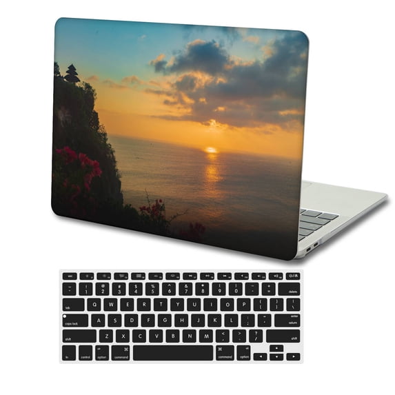 KSK KAISHEK Hard Case Only for 2018 2019 2020 2021 2022 Release New MacBook Air 13 inchs with Retina Display and Touch ID USB Type-C Model: A1932&A2179&A2337 m1 Red series 0363 + Black Keyboard Cover