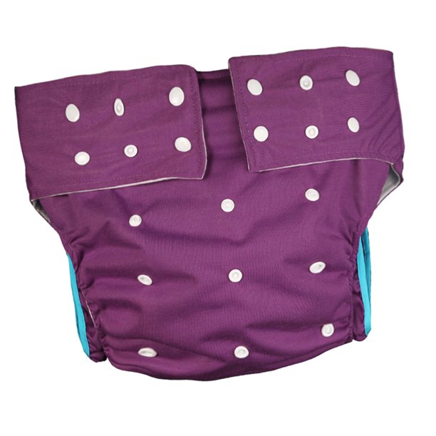Pañal para adultos, ropa interior para incontinencia, impermeable, cómodo de llevar, cubierta para pañales, cubierta para pañales para hombres, mujeres, personas mayores Violeta