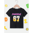 thumbnail image 2 of Manson 67 Dripping Graphic Kid T-Shirt Casual  Style With 100% Cotton Fabric,Suitable For Boys And Girls,, 2 of 5