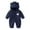 Navy, variant on Xijirk Kids Snowsuits,Baby Bear Suit Winter Coat Warm Hooded Jumpsuit for Boys Girls,Size 0-3 Months