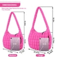 thumbnail image 2 of Bolsa acolchada UIXIZQ para mujer, acolchada, de nailon, color morado, 2 of 7
