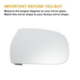 thumbnail image 3 of Unique Bargains 1 Pcs Right Passenger Side Rearview Mirror Glass Replacement Heated White with Back Fit for AUDI A4 10-15, 3 of 6