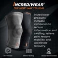 thumbnail image 2 of Rodillera Incrediwear para aliviar el dolor de rodilla, gris, talla L, 2 of 7