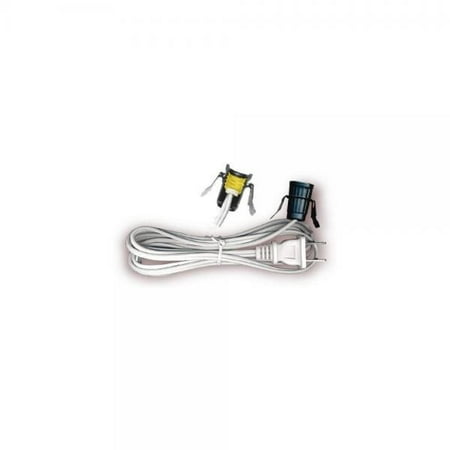 Creative Hobbies 7110A Single Light Replacement Clip In Lamp Cord for Christmas Village House, Pumpkin Lights, Small Objects (1)