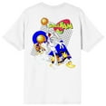 thumbnail image 2 of Space Jam 1996 Hoops & Toons Crew Neck Short Sleeve Men's White T-shirt-Medium, 2 of 5