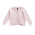 thumbnail image 1 of ITFABS Cardigan pour Filles, Manches Longues Col Rond Boutonné Tricoté, 1 of 9