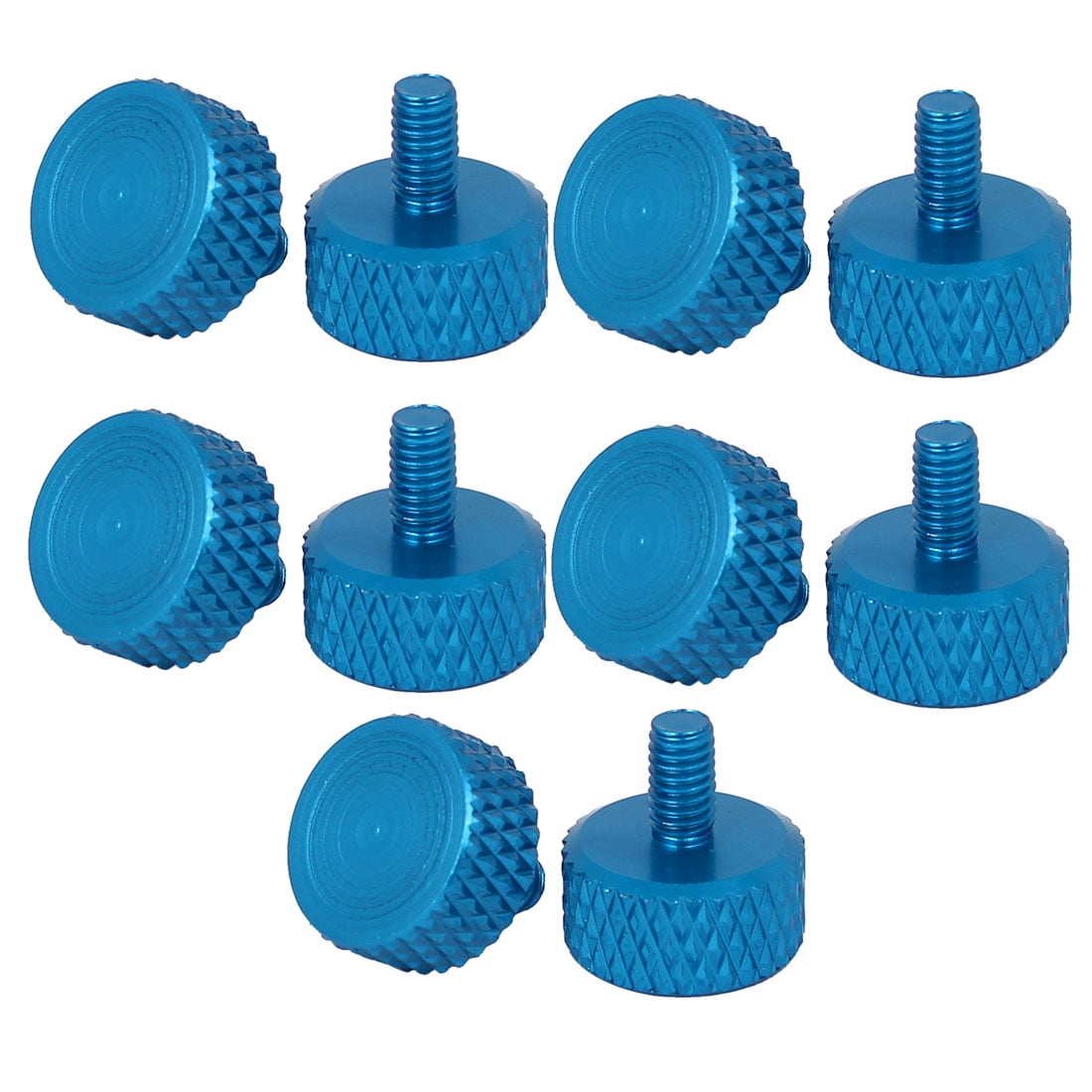 Computer PC Graphics Card Flat Head Knurled Thumb Screws Sky Blue M3 ...