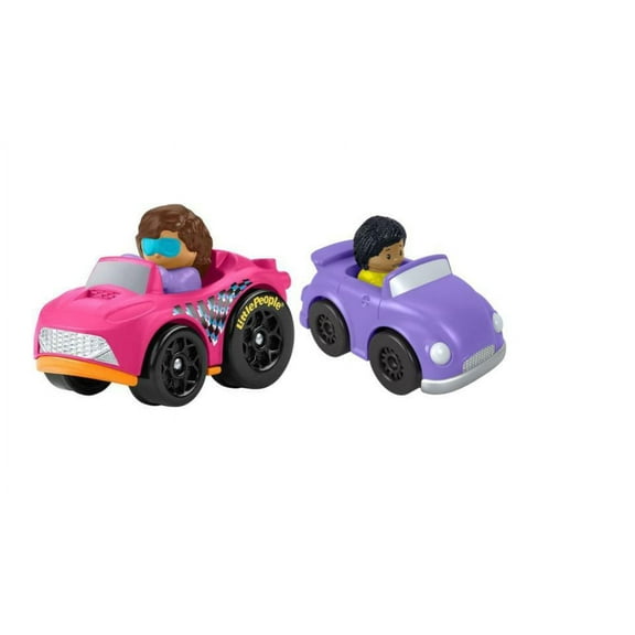 Bundle of 2 |Fisher-Price Little People Wheelies Race Car - (GMJ27 & HGP73)