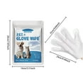 thumbnail image 2 of Pet Cleaning Gloves for Dogs Cats Quick Hair Removal Grooming Bath Brush Wet Wipes Alternative Gentle Care, 2 of 8
