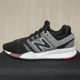 thumbnail image 1 of New Balance 247 Black/Red Men’s Size 8.5 Sneaker Preowned (MS247FB), 1 of 5