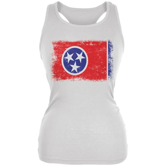 Born and Raised Tennessee State Flag Juniors Soft Tank Top Multi MD
