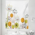 thumbnail image 1 of Garden Tapestry, Umbelifers Flower Garden Summer Spring Season Themed Petals Illustration, Fabric Wall Hanging Decor for Bedroom Living Room Dorm, 5 Sizes, Marigold Yellow, by Ambesonne, 1 of 1