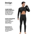 thumbnail image 3 of Woolcano Men's 100% Merino Wool Thermal Base Layer Bottoms, 190 GSM, Winter Long Johns for Hiking, Skiing & Outdoor Work, 3 of 6